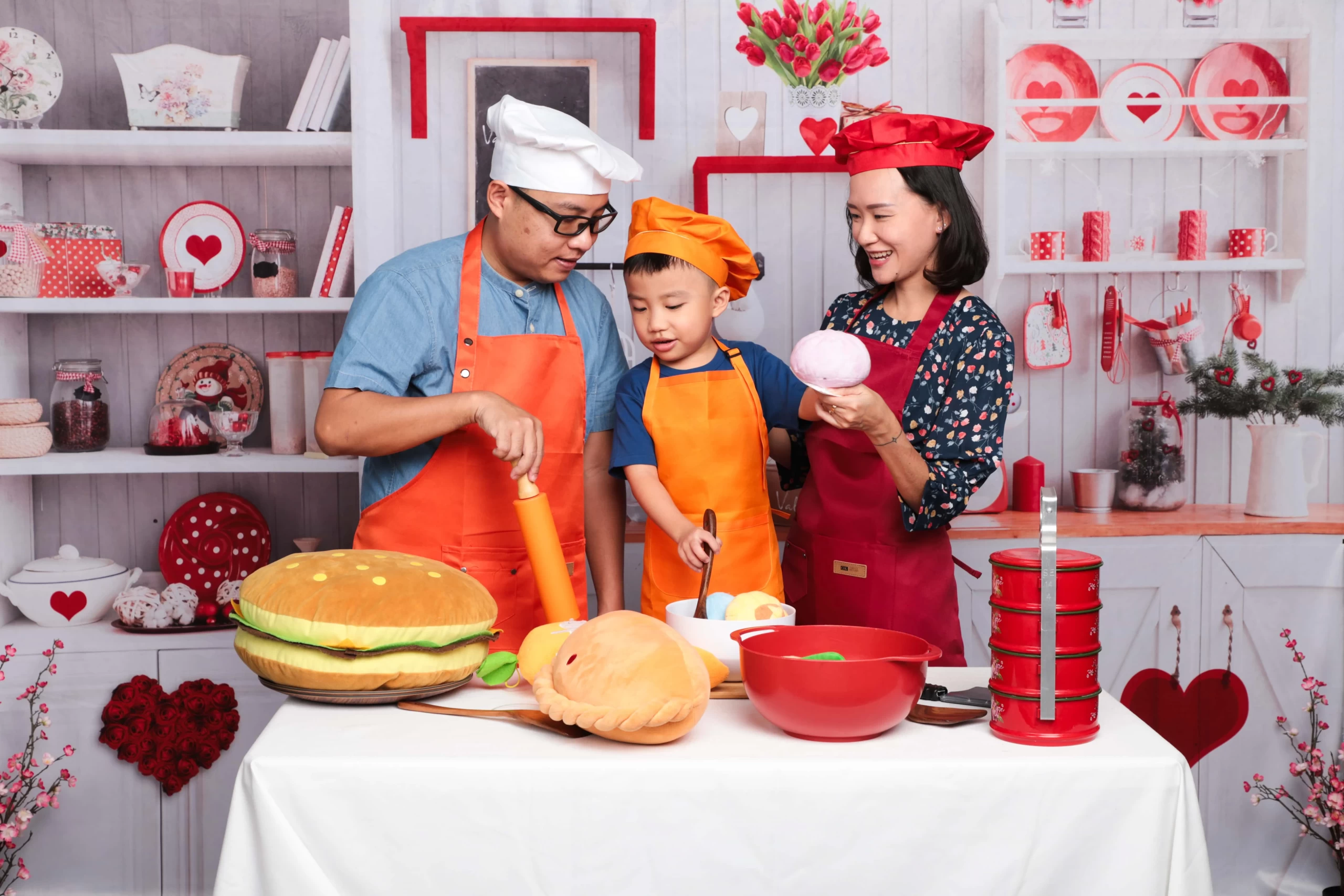 Kitchen Theme Family Photoshoot Singapore