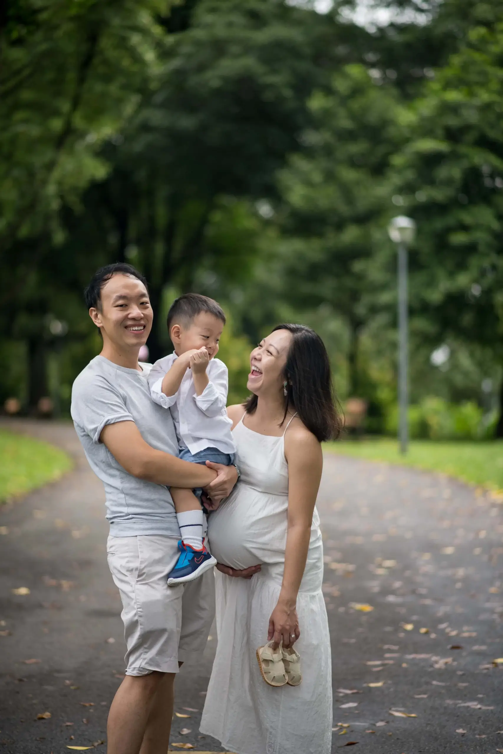 Outdoor Family Maternity Photoshoot Singapore